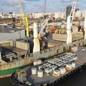 Profile unloading, crane and transformer transshipment